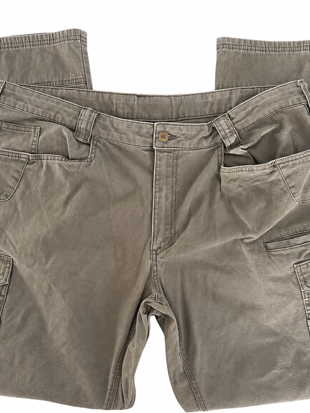 Noble Outfitters Men’s Cargo Work Pants Brown Ranch Utility Western Rugged 46x34